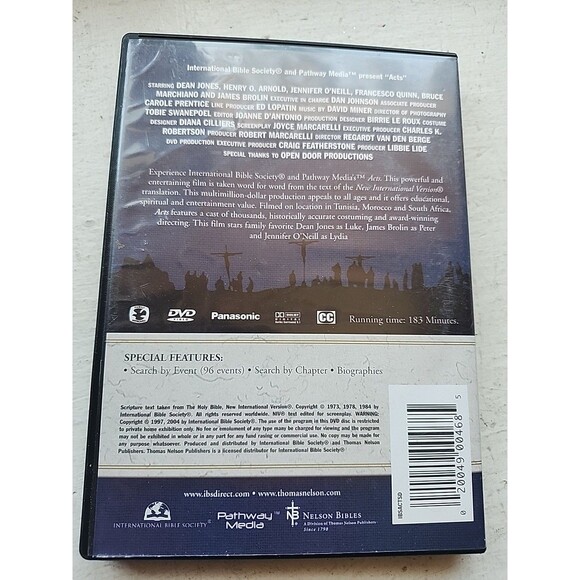 Acts Part 2 DVD International Bible Society 2004 Christian New International Ver - Picture 3 of 10